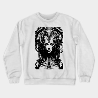 sci fi woman cyborg Crewneck Sweatshirt